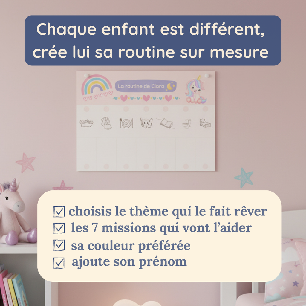 Mes jolies routines personnalisables