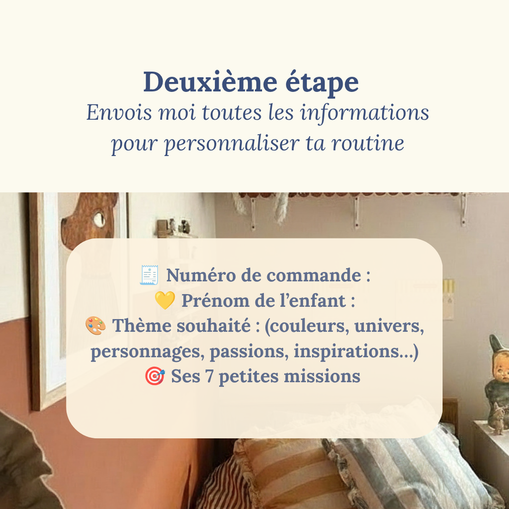 Je personnalise mes routines