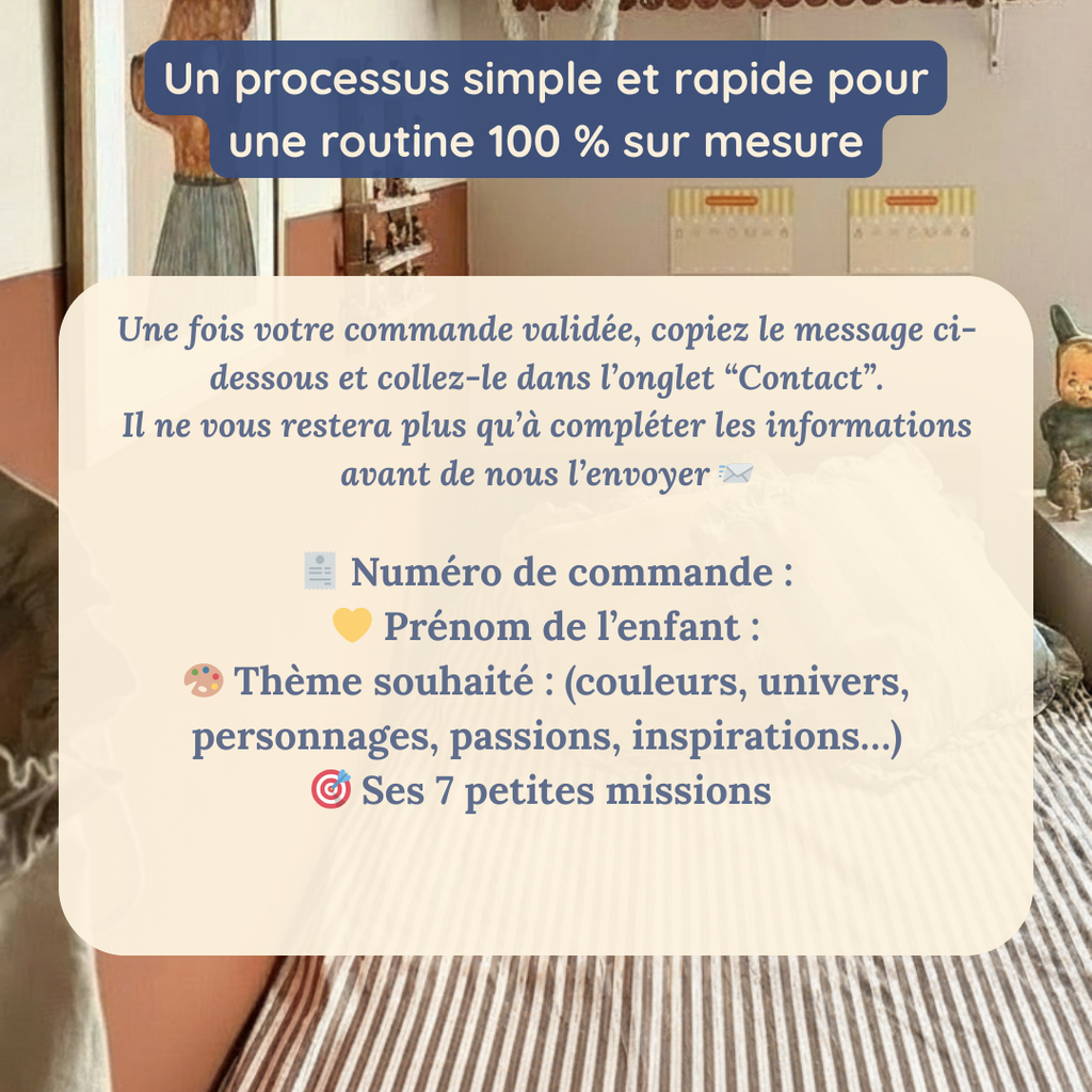 Mes jolies routines personnalisables